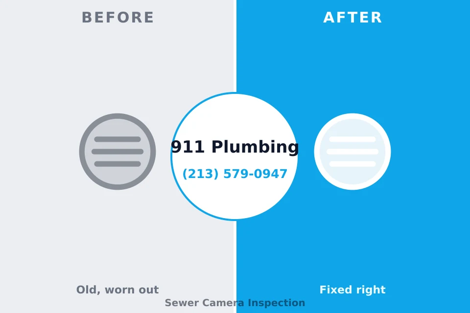 Before and after: plumbing repair Warren, AR